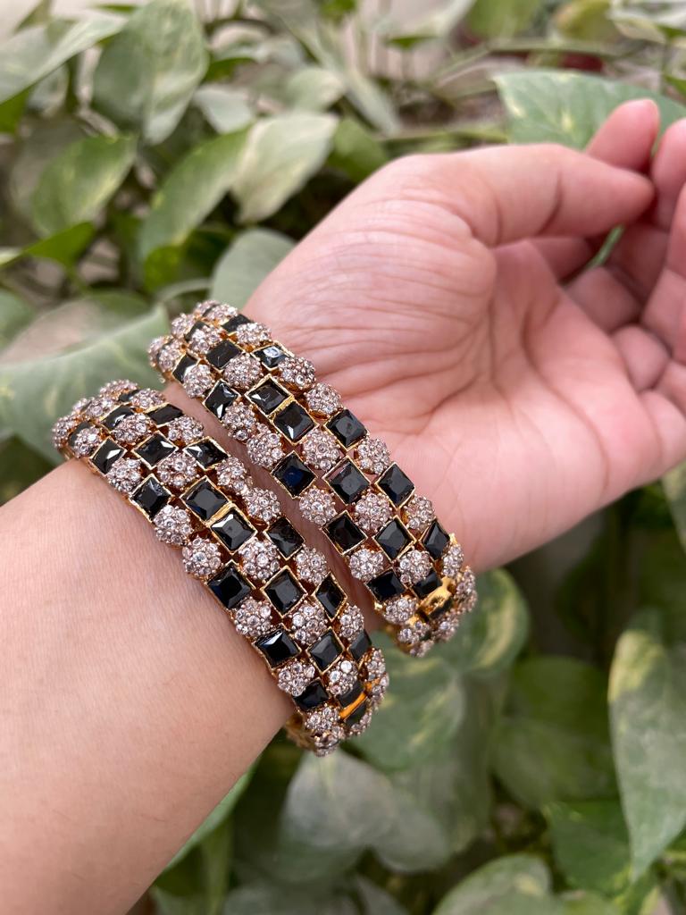 Black Bridal Bangle Set Designs