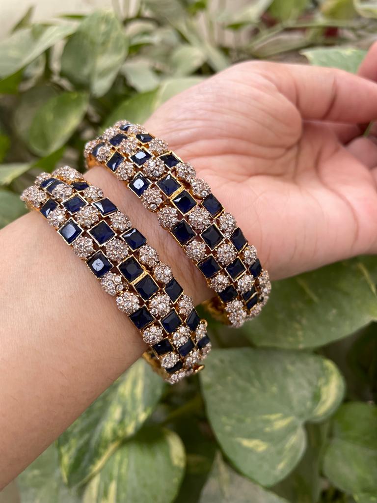 Blue Bridal Bangle Set Designs