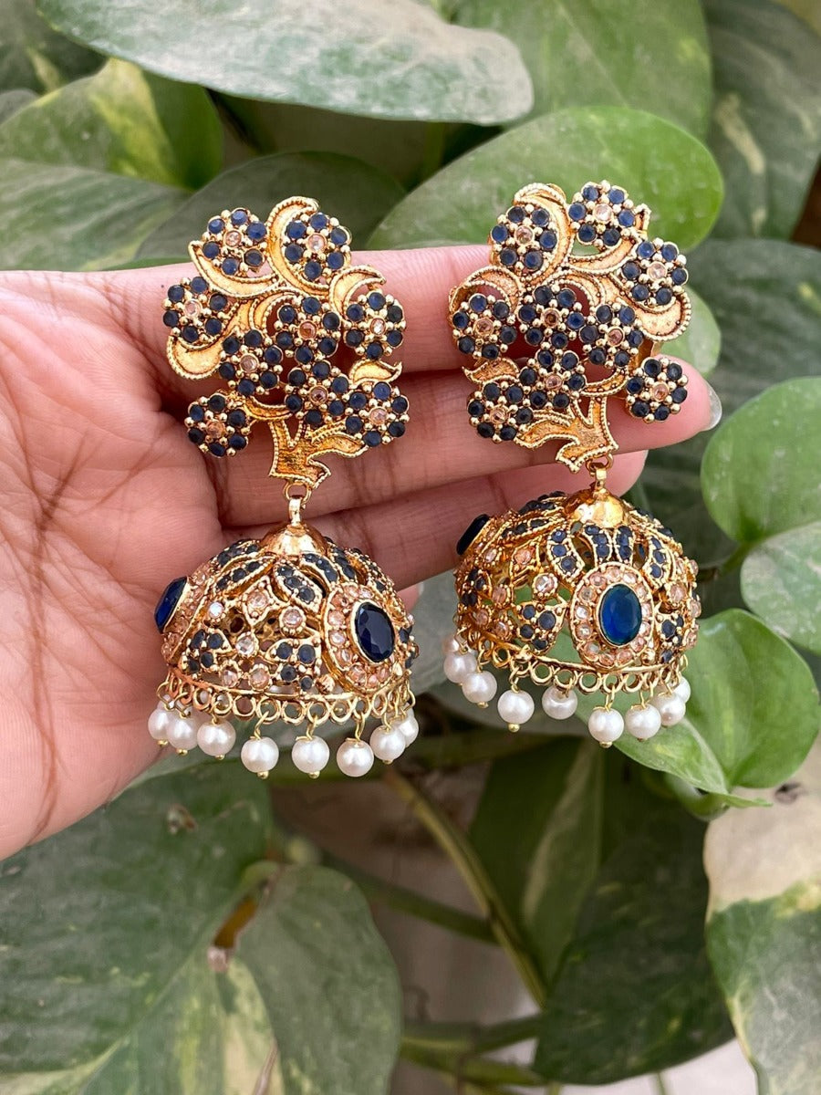 Blue Trendy Earring Styles Pakistan for Girl
