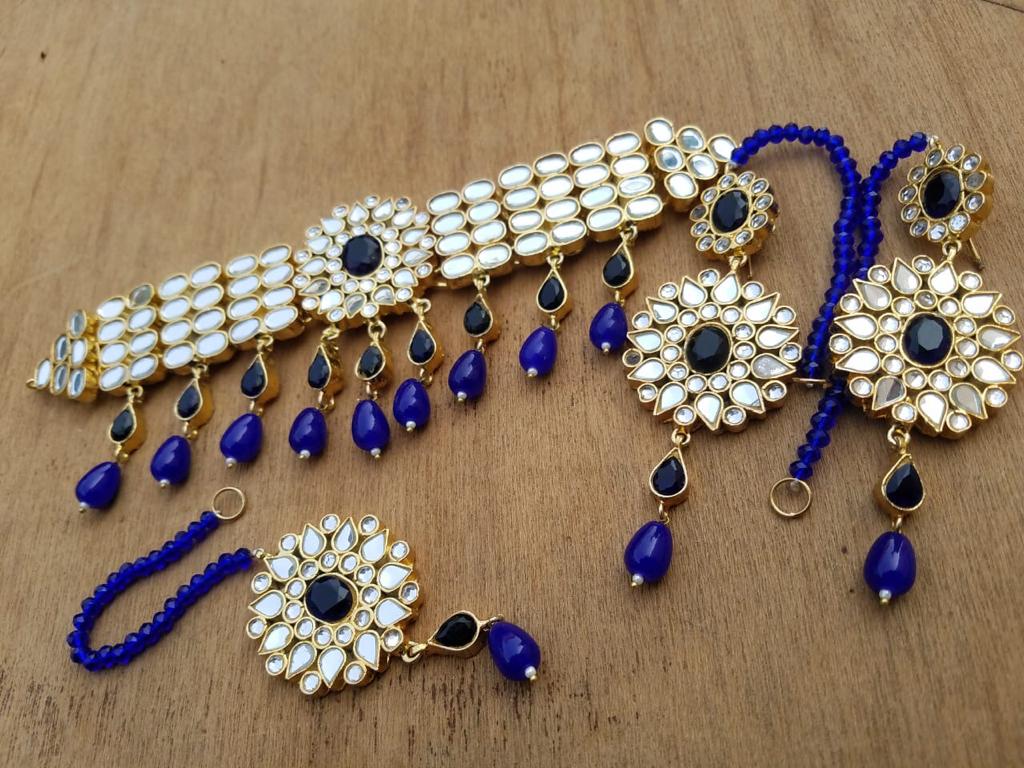 Blue Wedding Artificial Jewellery