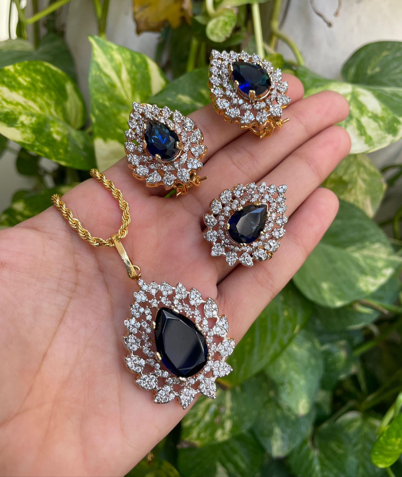 Blue Zircon Combo Set Designs
