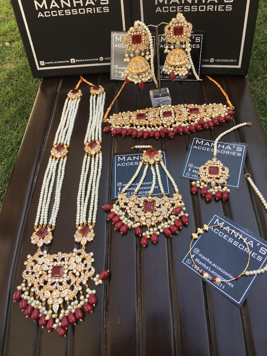 Bridal Stone Jewellery set