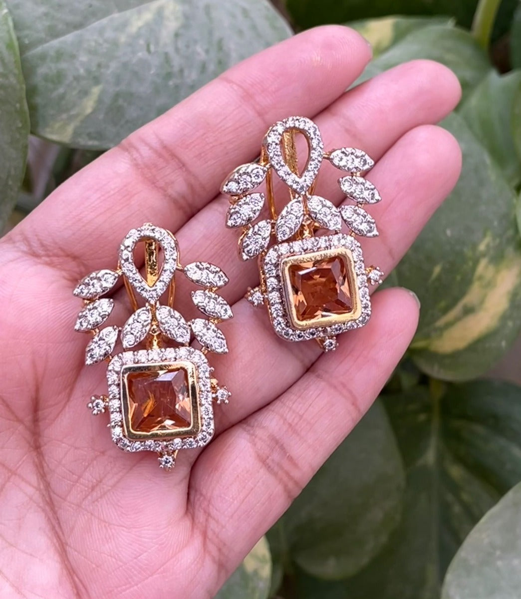 Champagne Earrings Online Pakistan with Price