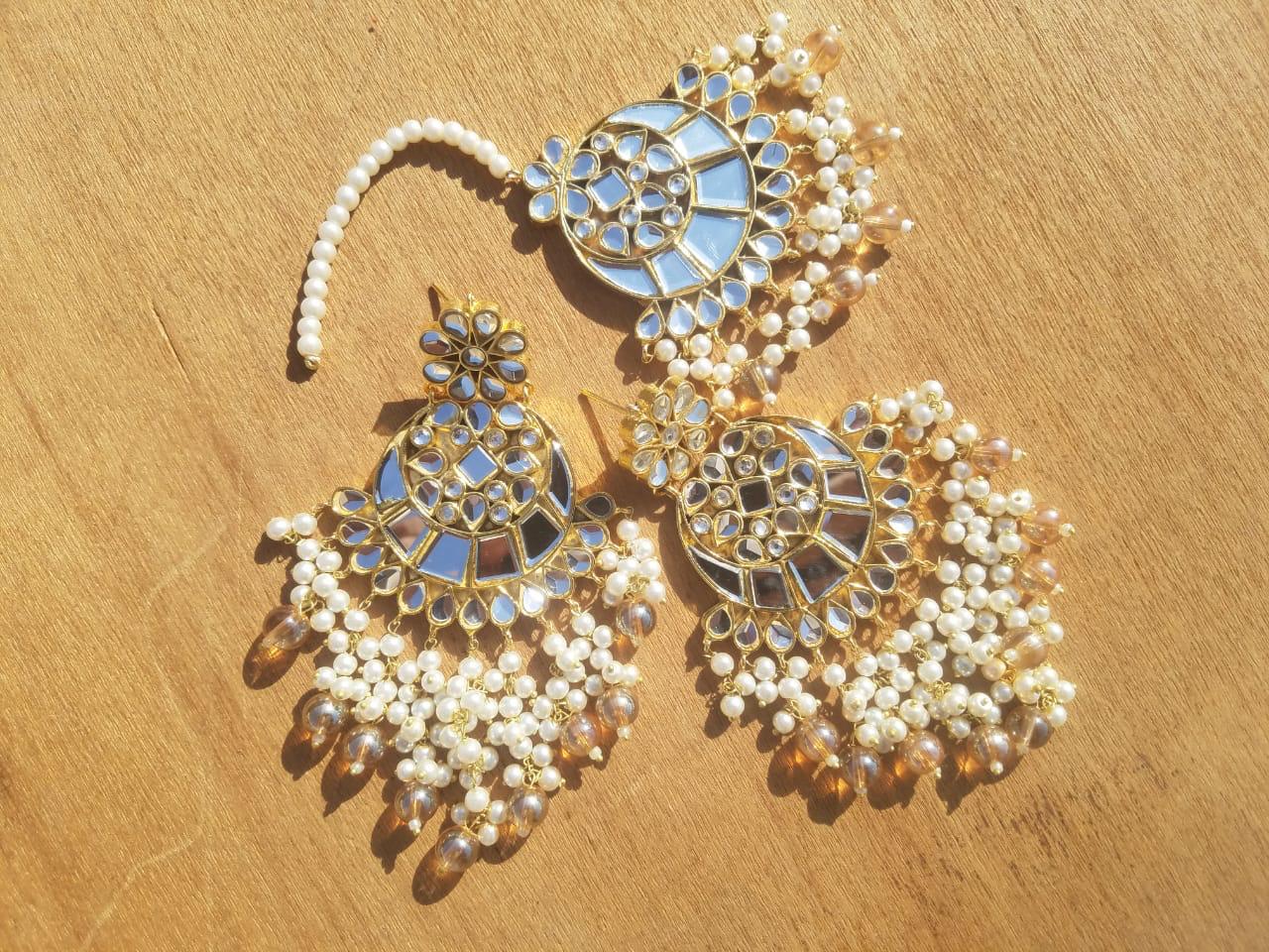 Champagne Pearl Earrings