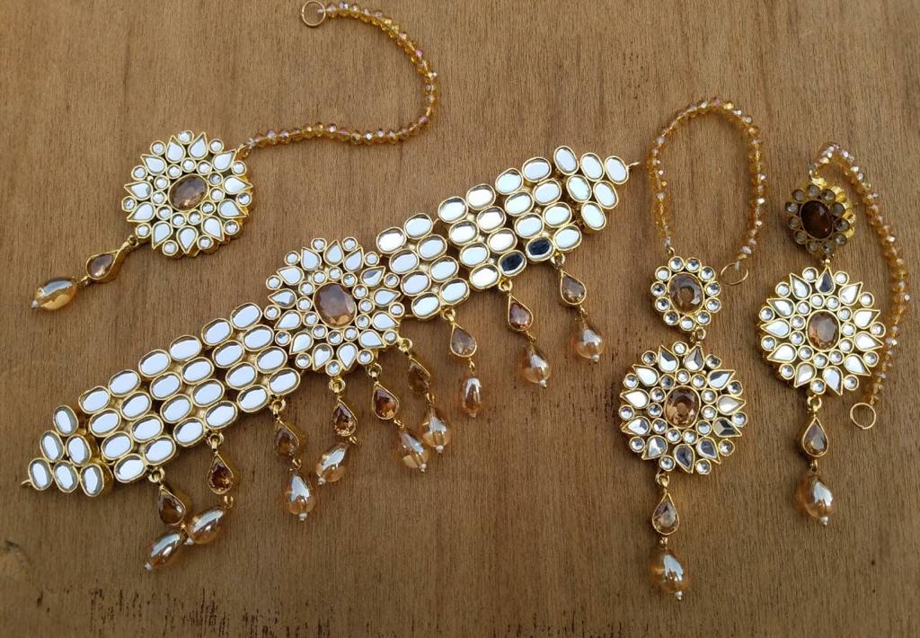 Champagne Wedding Artificial Jewellery