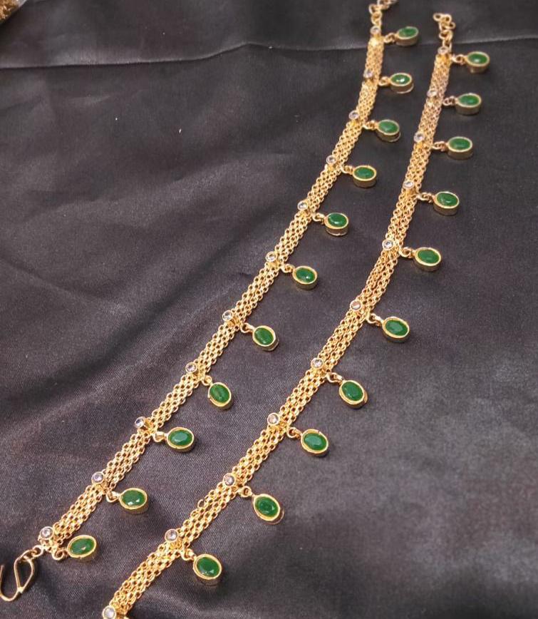 Emerald Pakistani Anklets Online