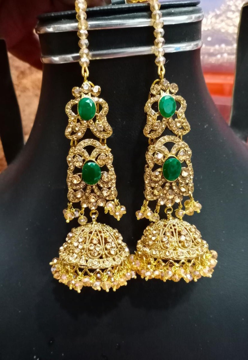 Emerald Wedding Jewelry Earrings