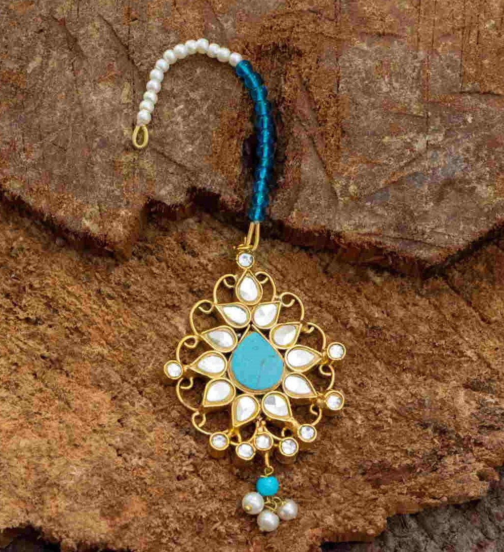 Feroza Maang Tikka Design for Bride
