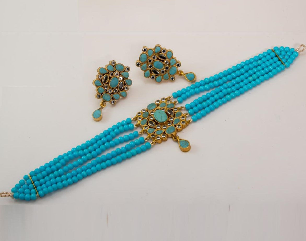 Feroza Pearl Kundan Choker