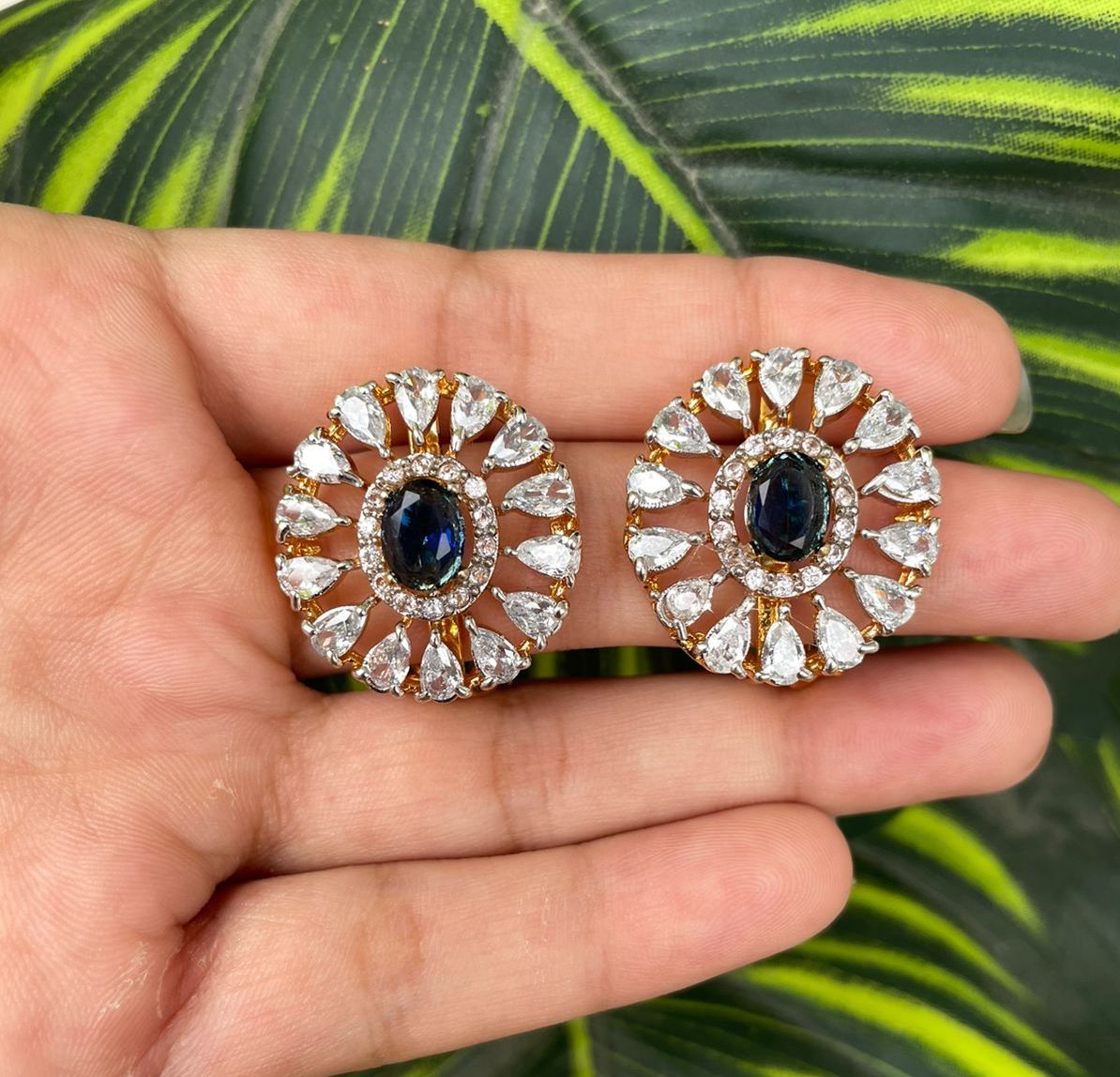 Gemstone Stud Earrings