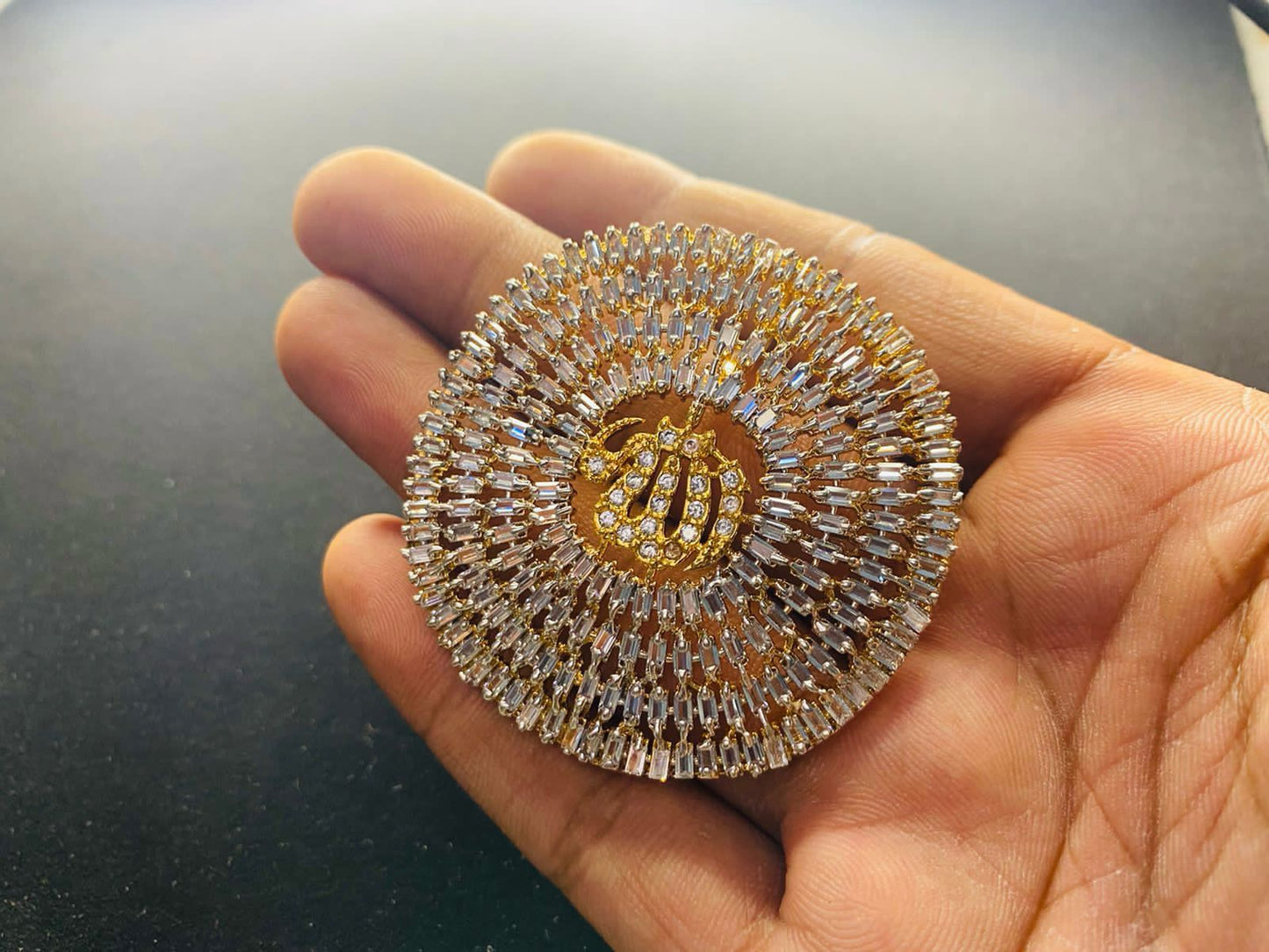 Gold ALLAH Arabic Pendant