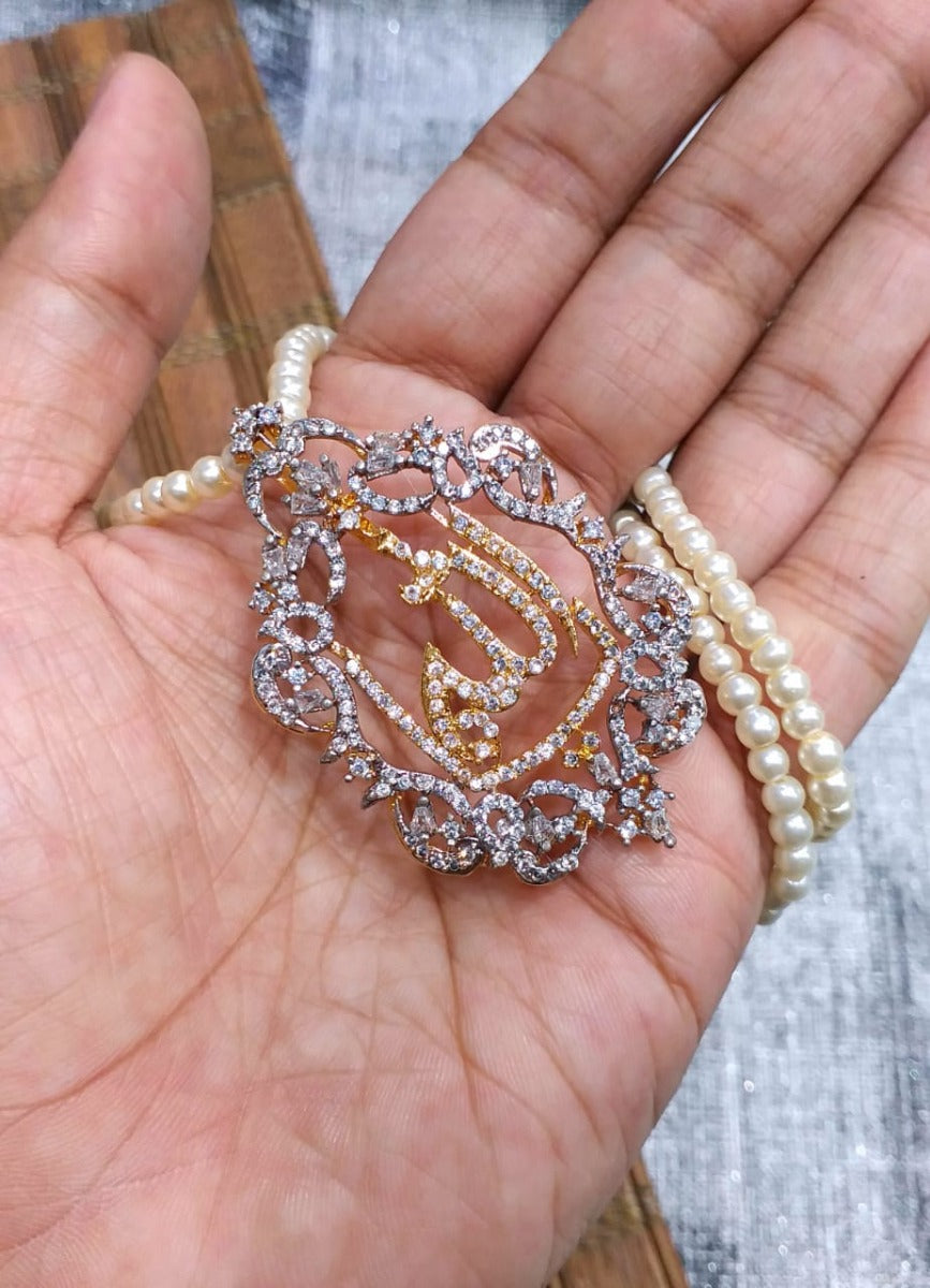 Gold Design Allah Pendant
