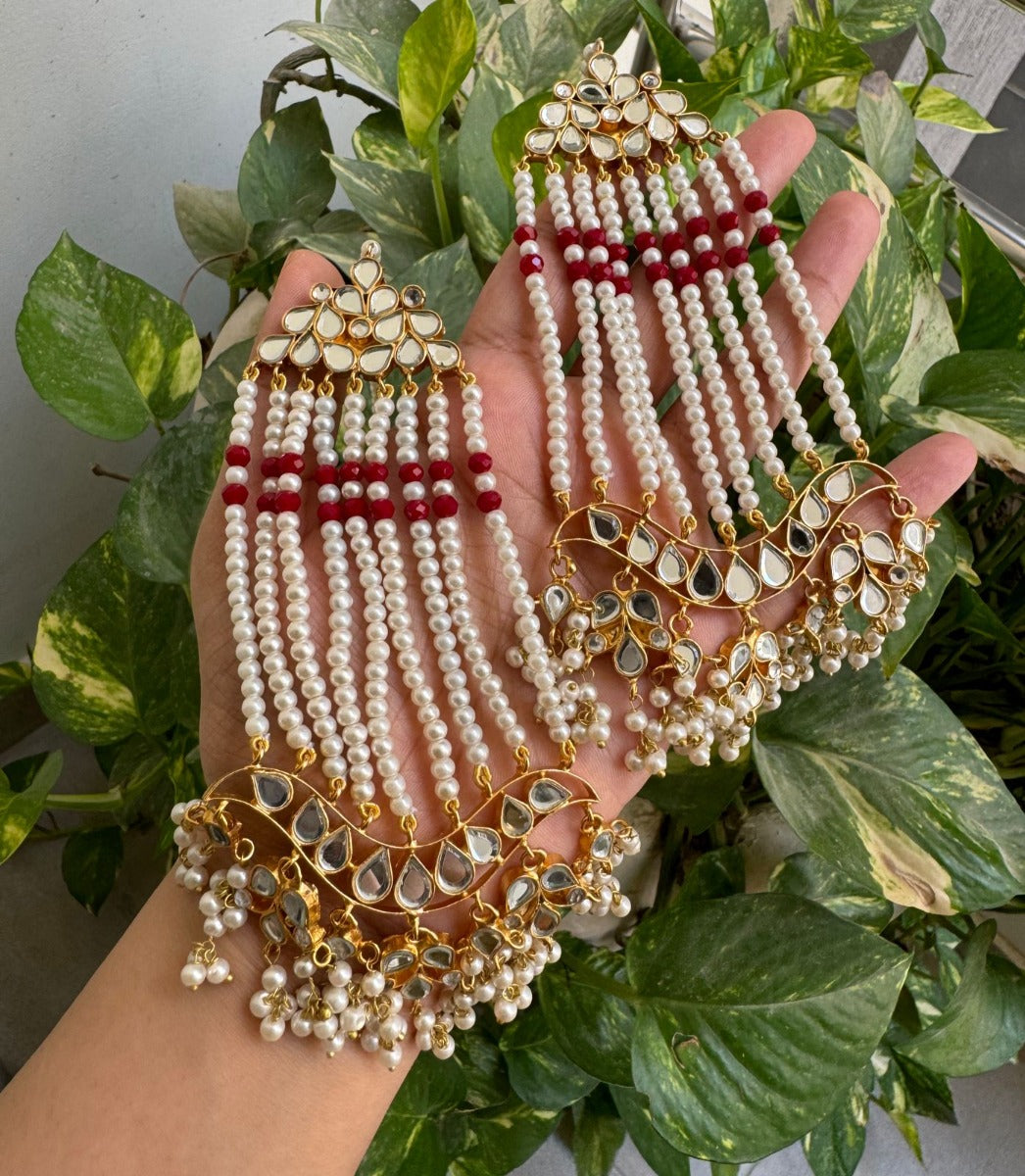 Gold Design Kundan Earrings