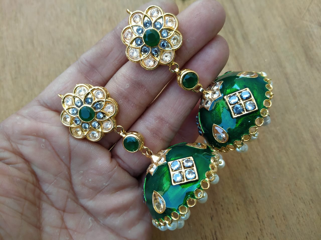 Gold Jhumka Earrings Online Shop in Pakistan