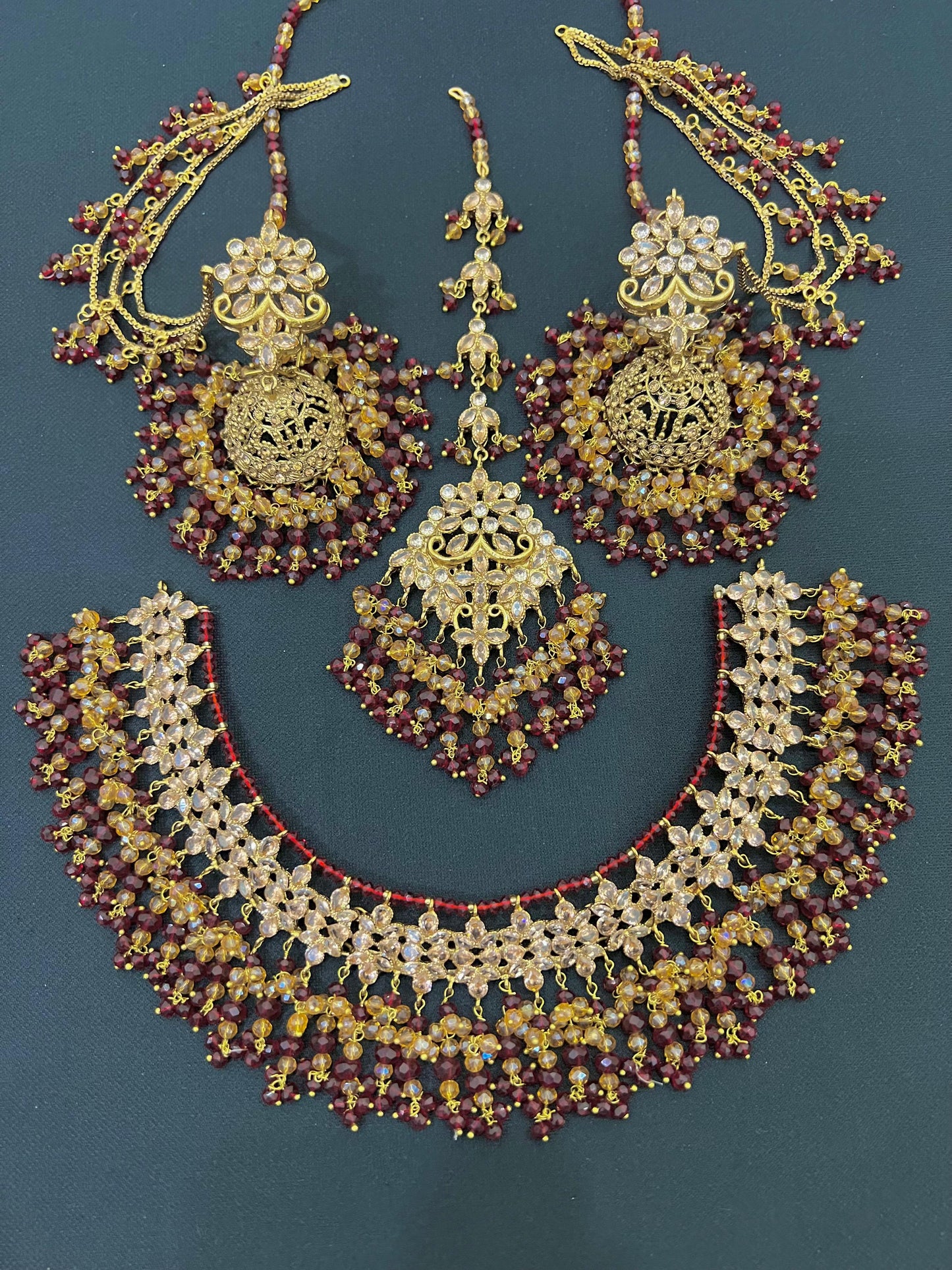 Gold Plated Necklace Set New Design