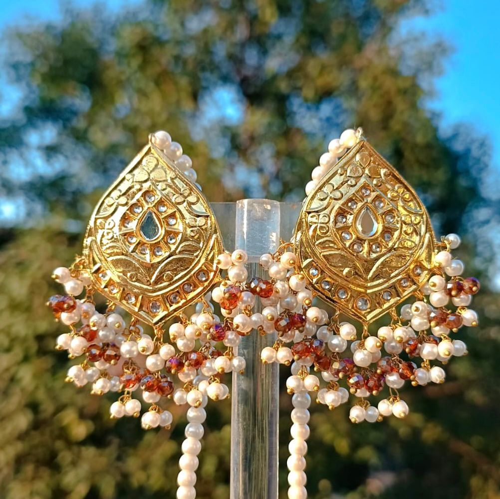 Gold Plated Thappa Kundan Jewellery in Pakistan