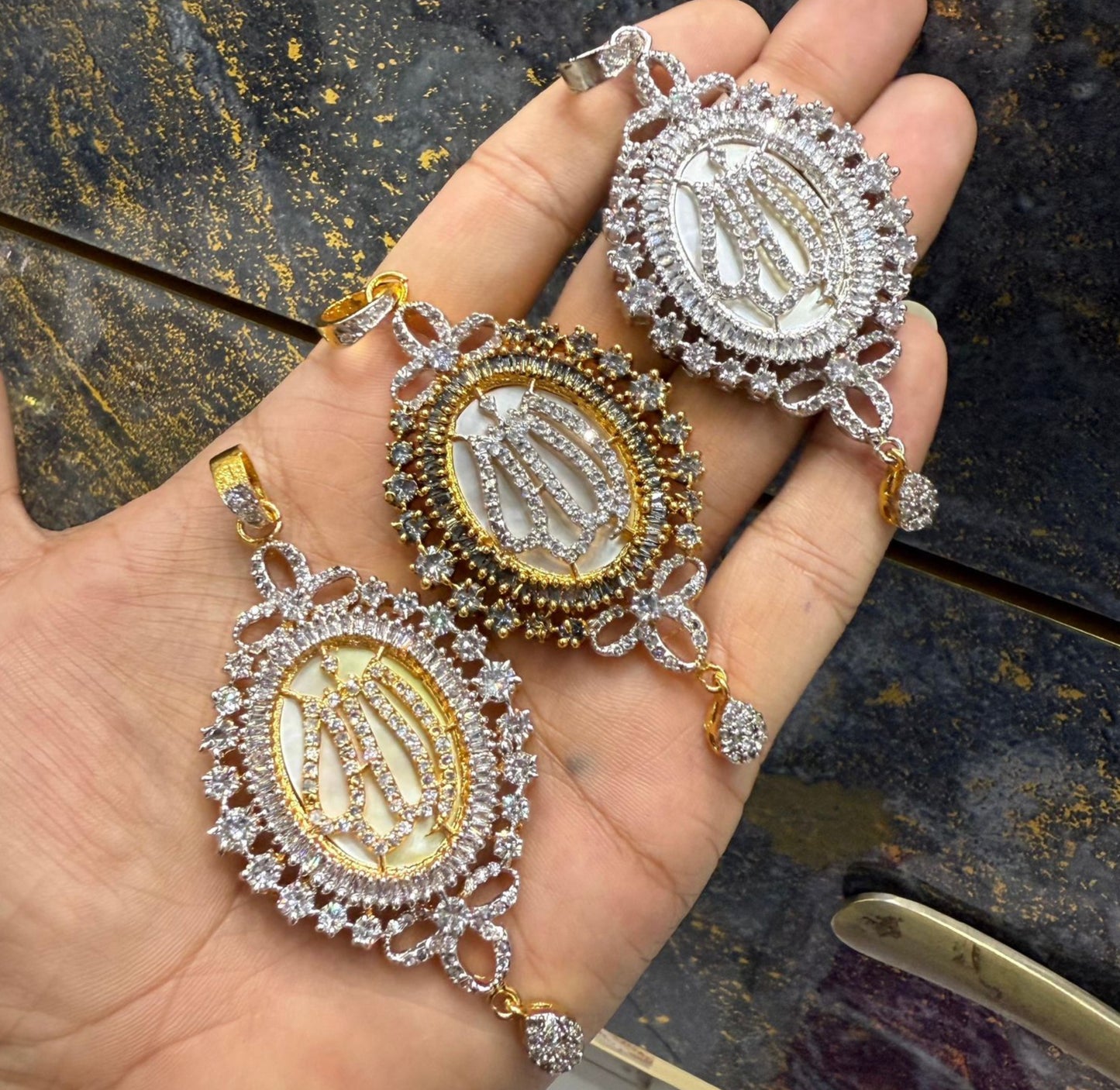Zirconia Allah Pendant