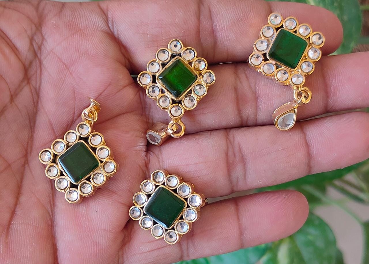 Green Imitation Jewellery Low Price