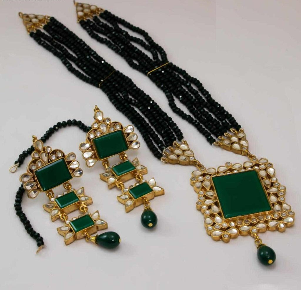 Green Kundan Bridal Jewellery