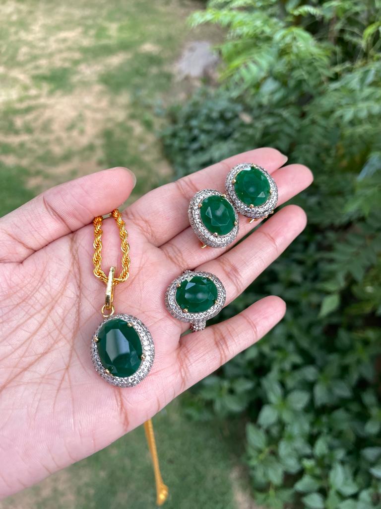 Green Stone Jewellery Online In Pakistan