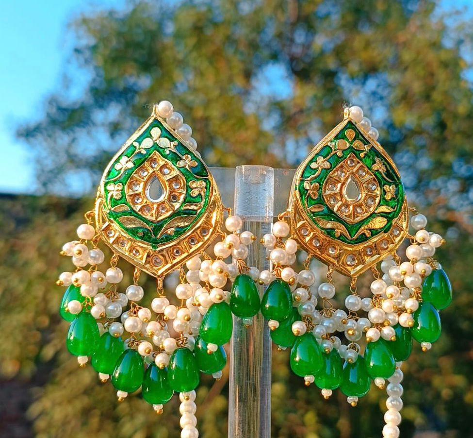 Green Thappa Kundan Jewellery in Pakistan