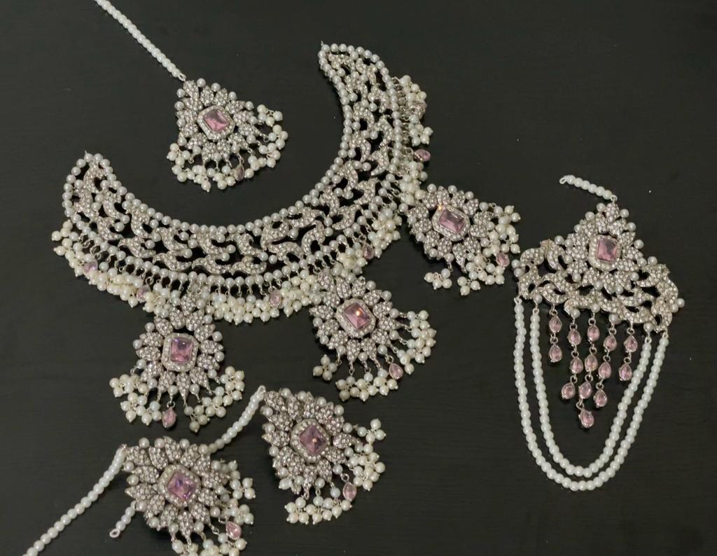 Handmade Silver Set Design Jewelry Bridal Jewellery in Pakistan