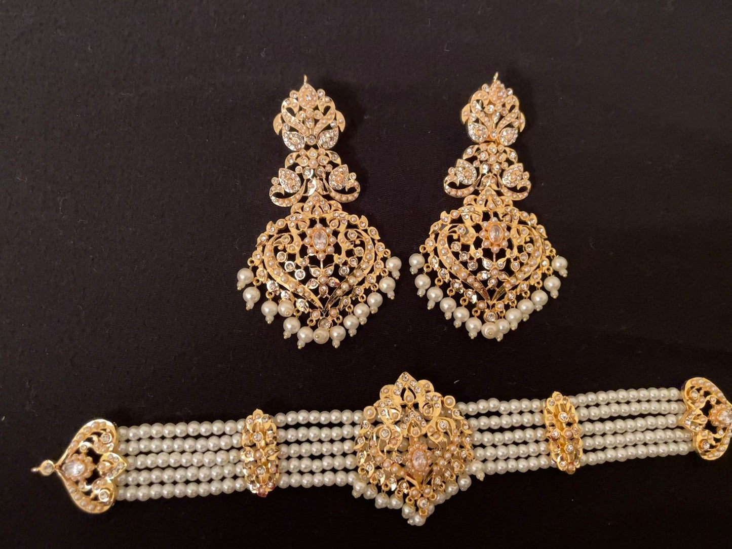 Indian White Choker Necklace Online