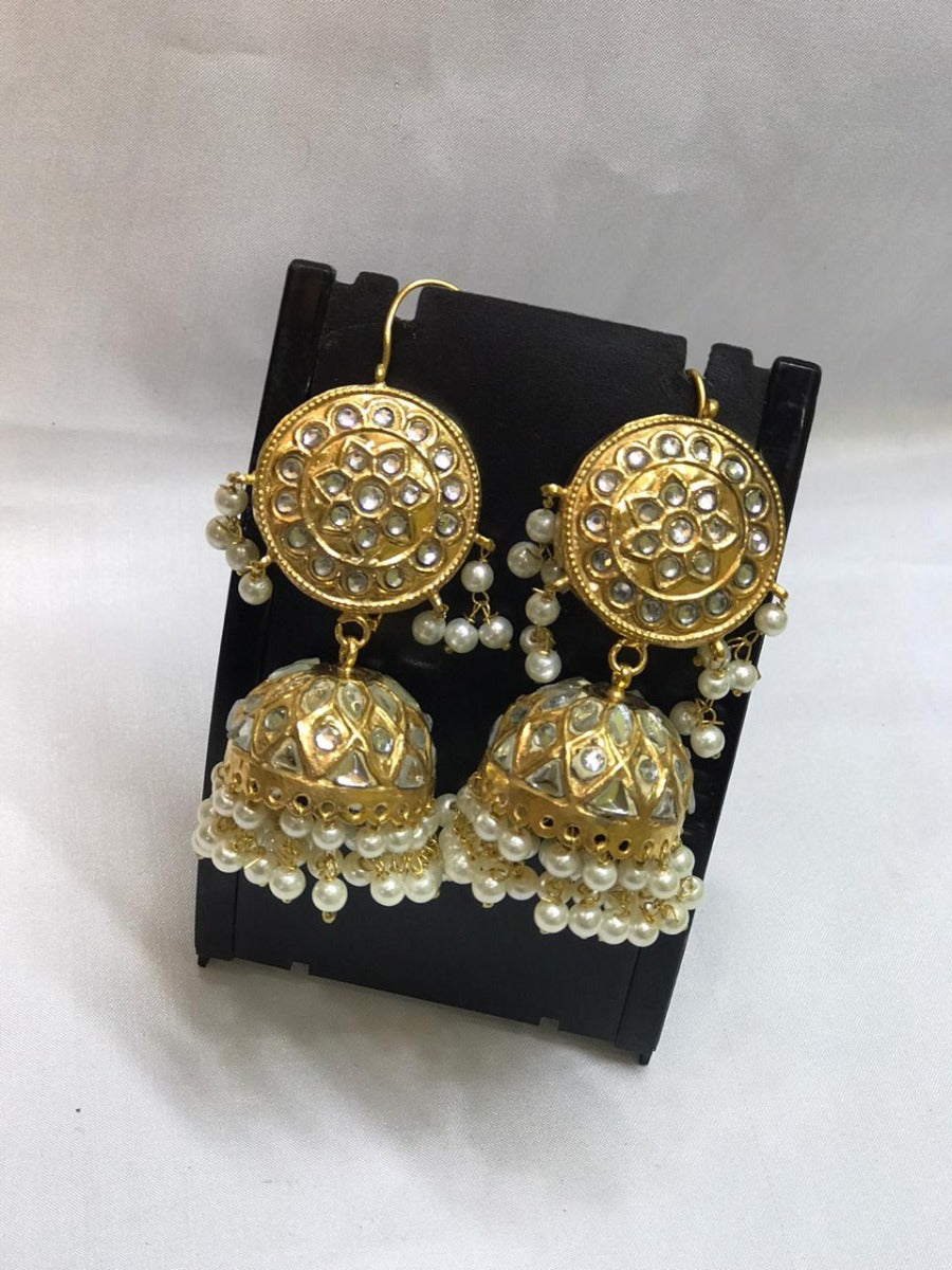 Kundan Jhumka Earrings