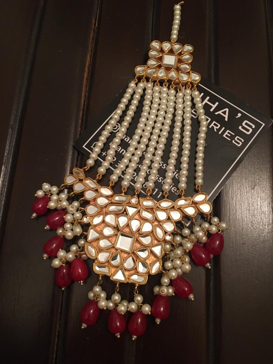 Maroon Jhoomar Jewellery Online Shopping