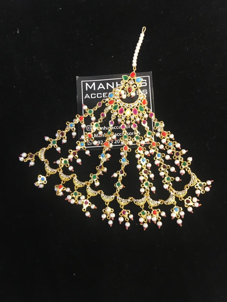 Multi Colored Bridal Jhoomar Online Shopping