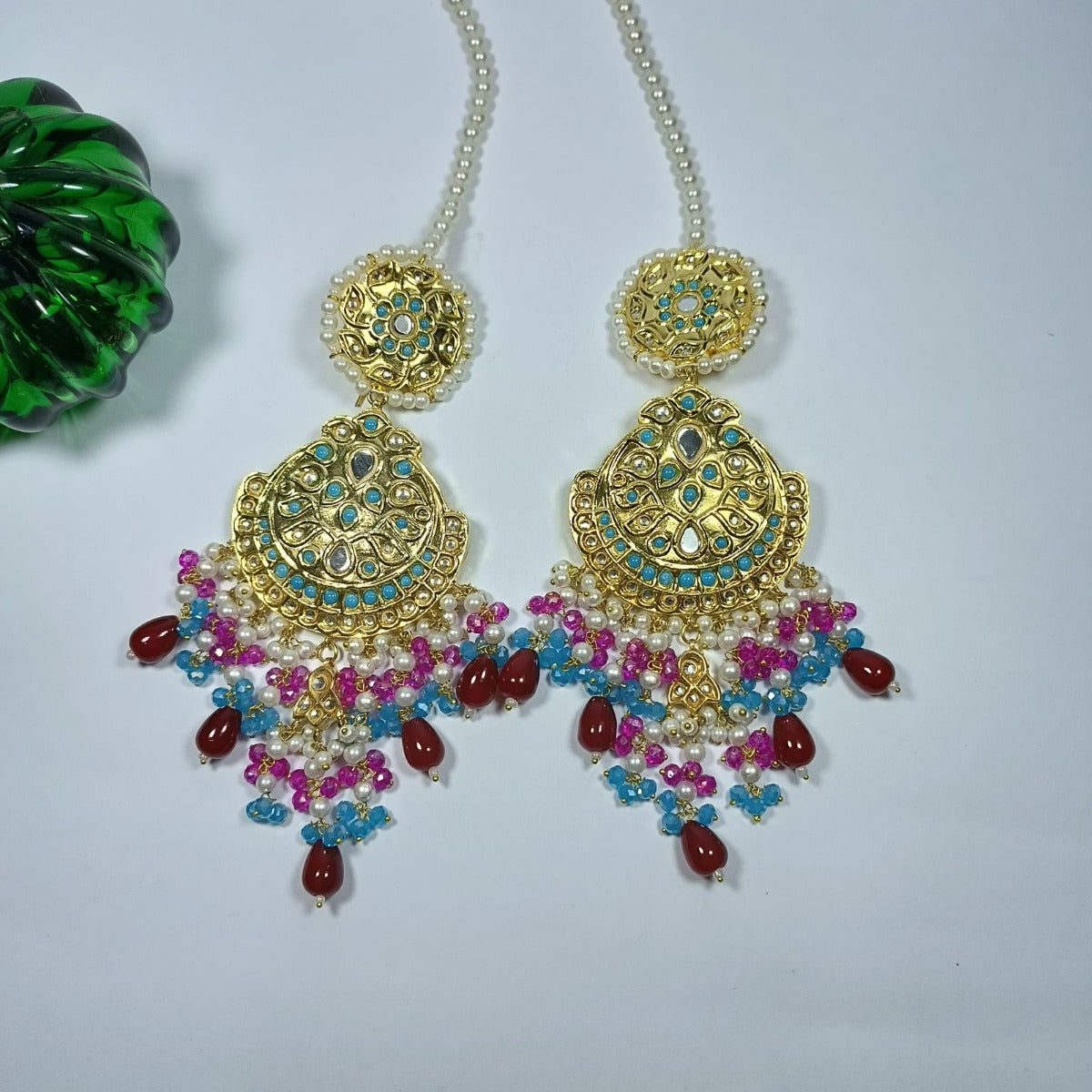Multi Kundan Earrings for Women