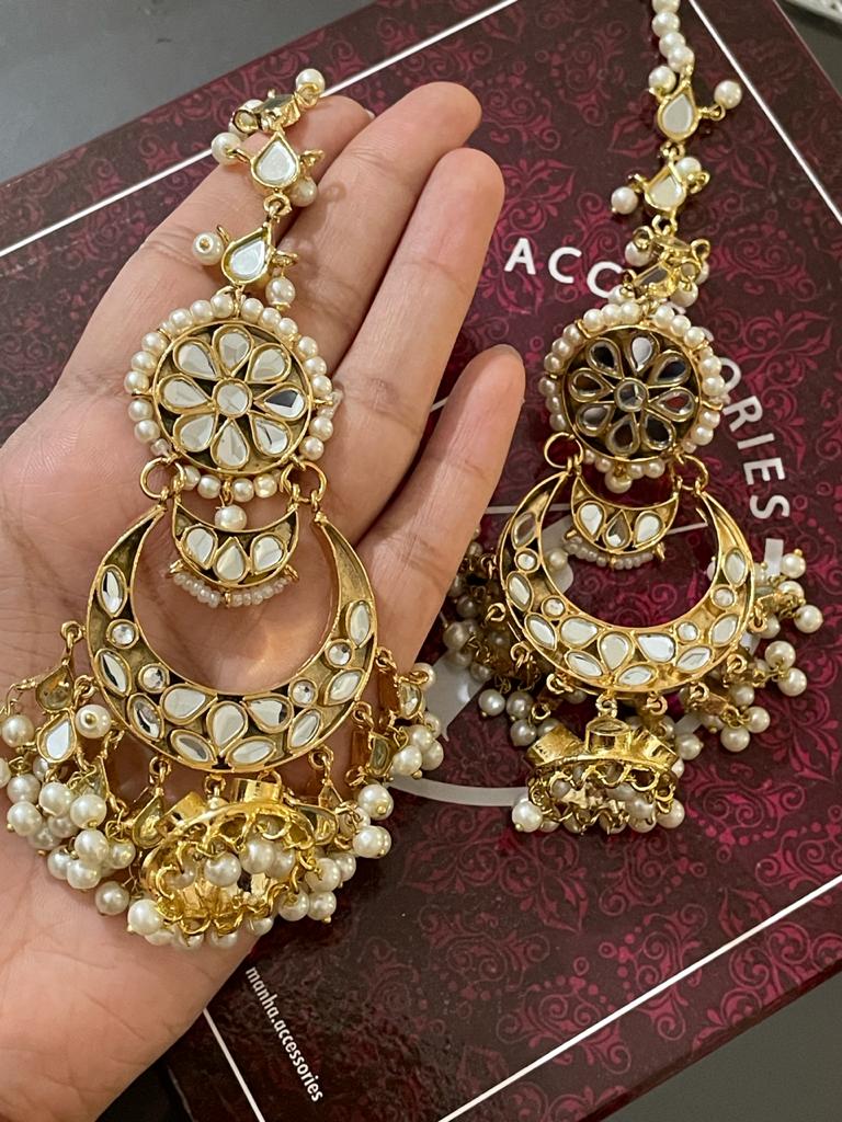Online Bridal Kundan Earrings Handmade