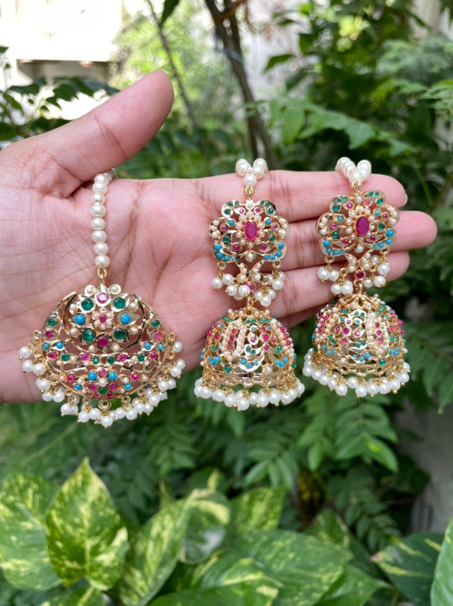 Pakistani Multicolor Jhumka Earrings online