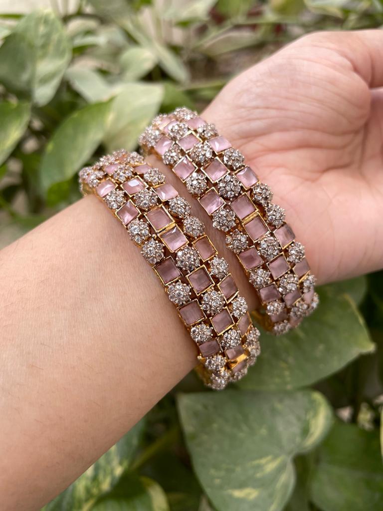 Pink Bridal Bangle Set Designs
