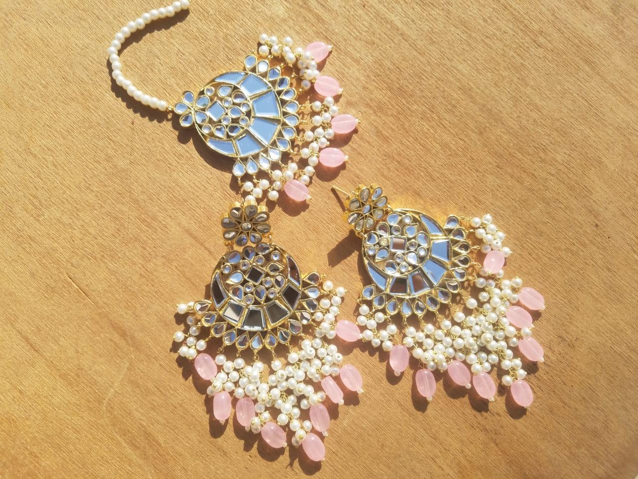 Pink Pearl Earrings