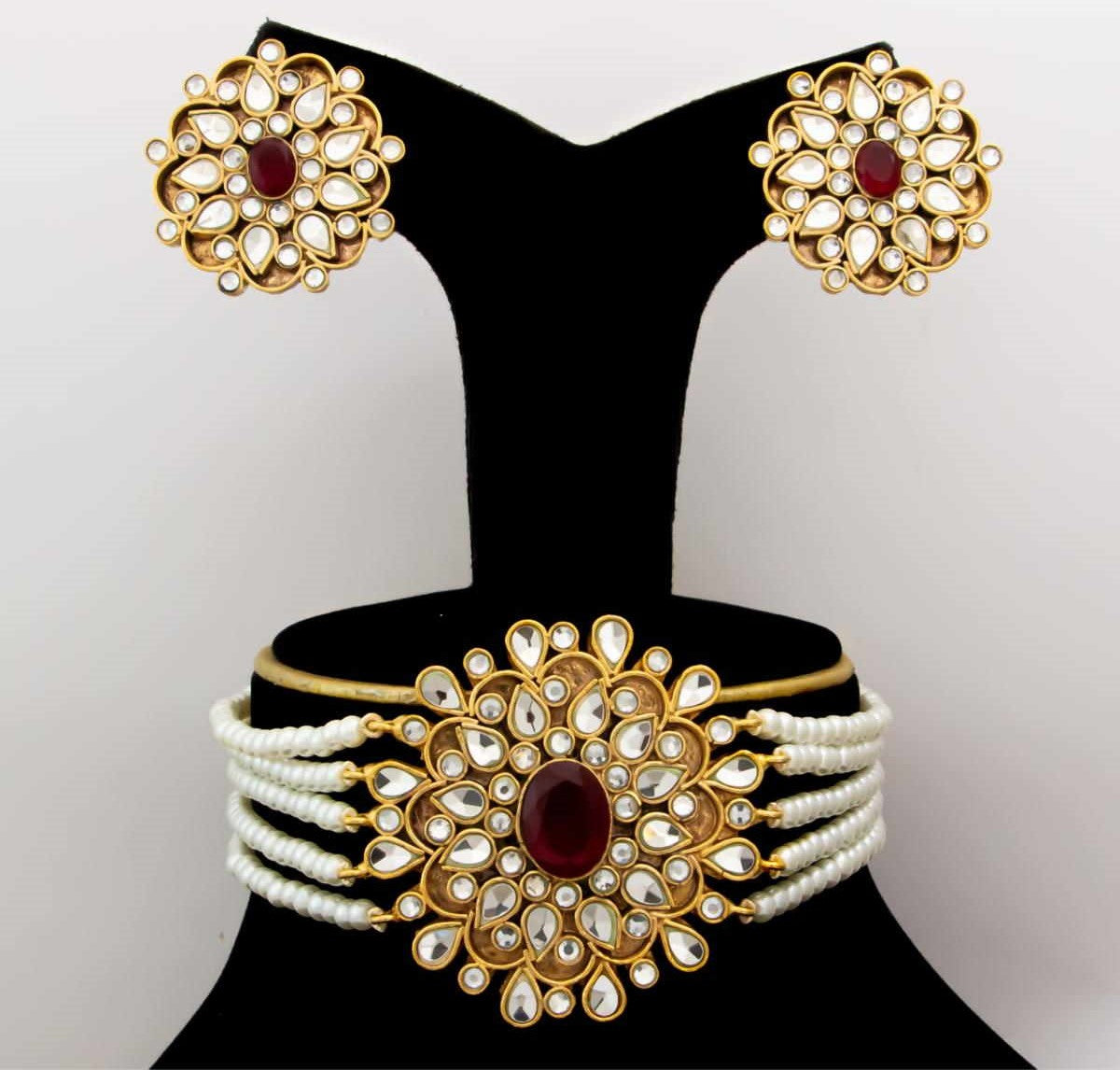Ruby Imitation Jewellery Kundan