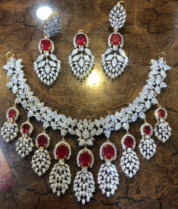 Ruby Zircon Jewellery Set Online Pakistan