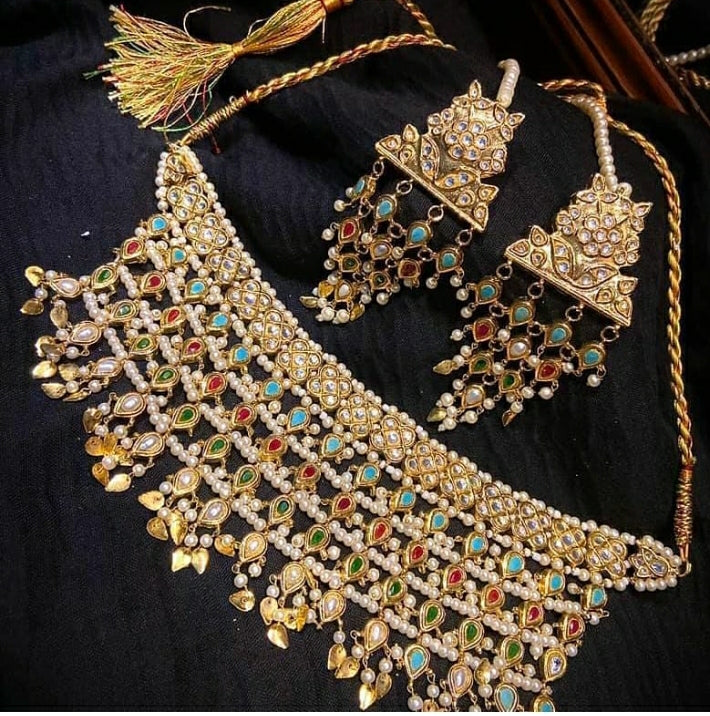 Stone Bridal Jewellery Set Online