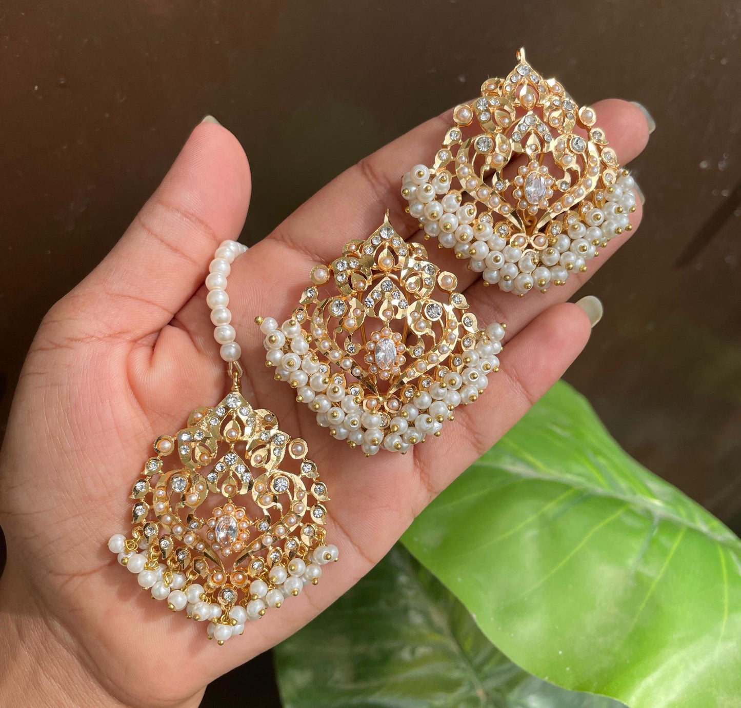 Earrings and Teeka Set