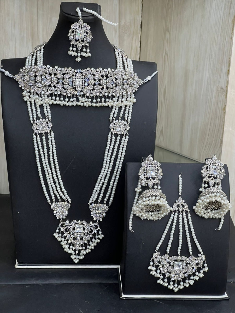 White Artificial Bridal Set Online