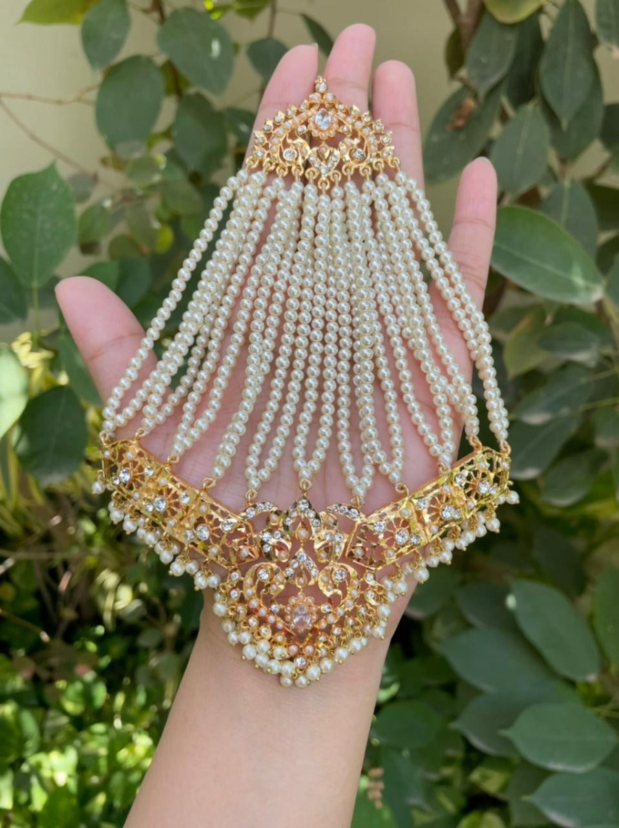 White Hyderabadi Jhumar Online