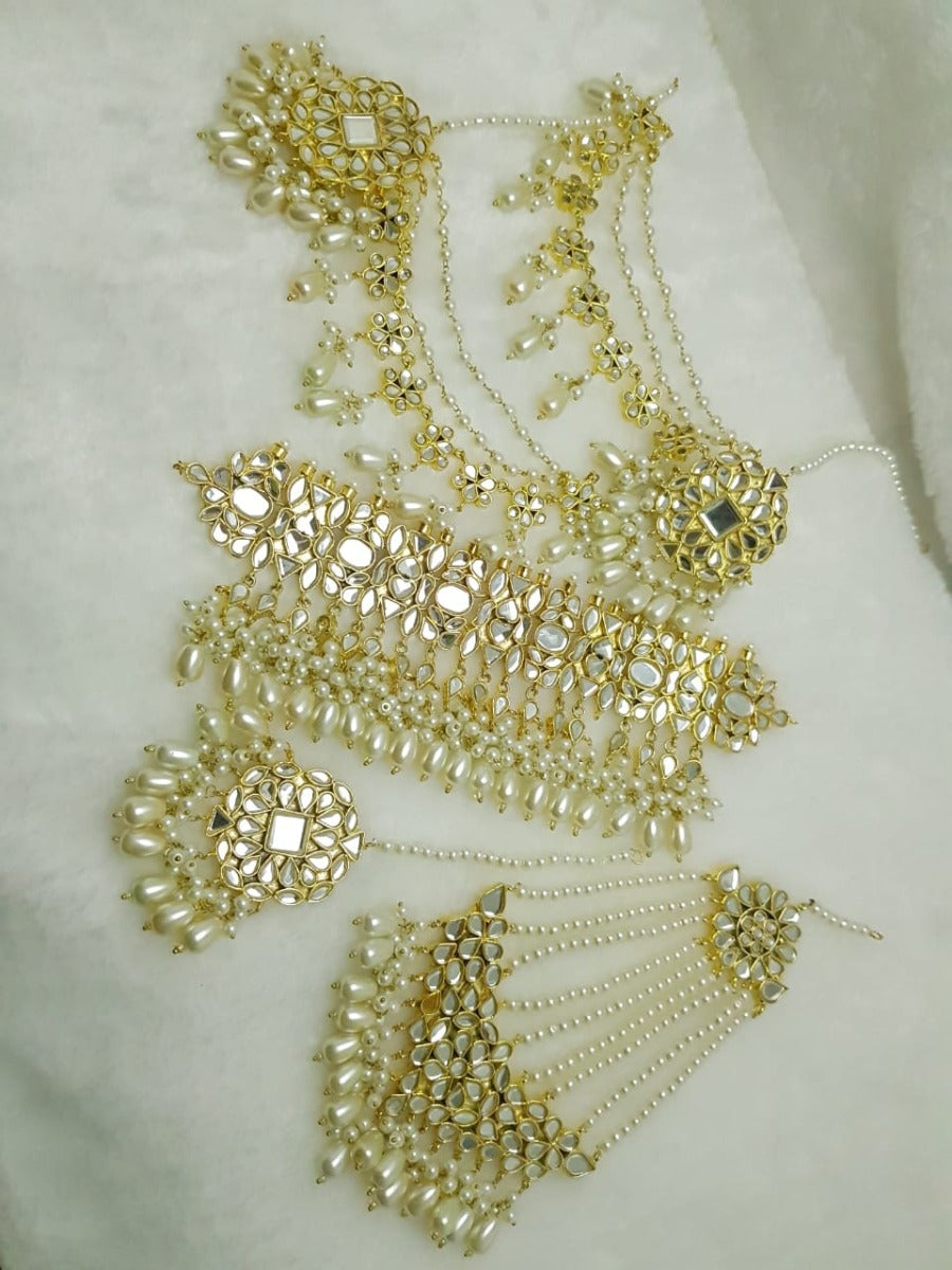 White Traditional Choker Necklace Online Pakistan