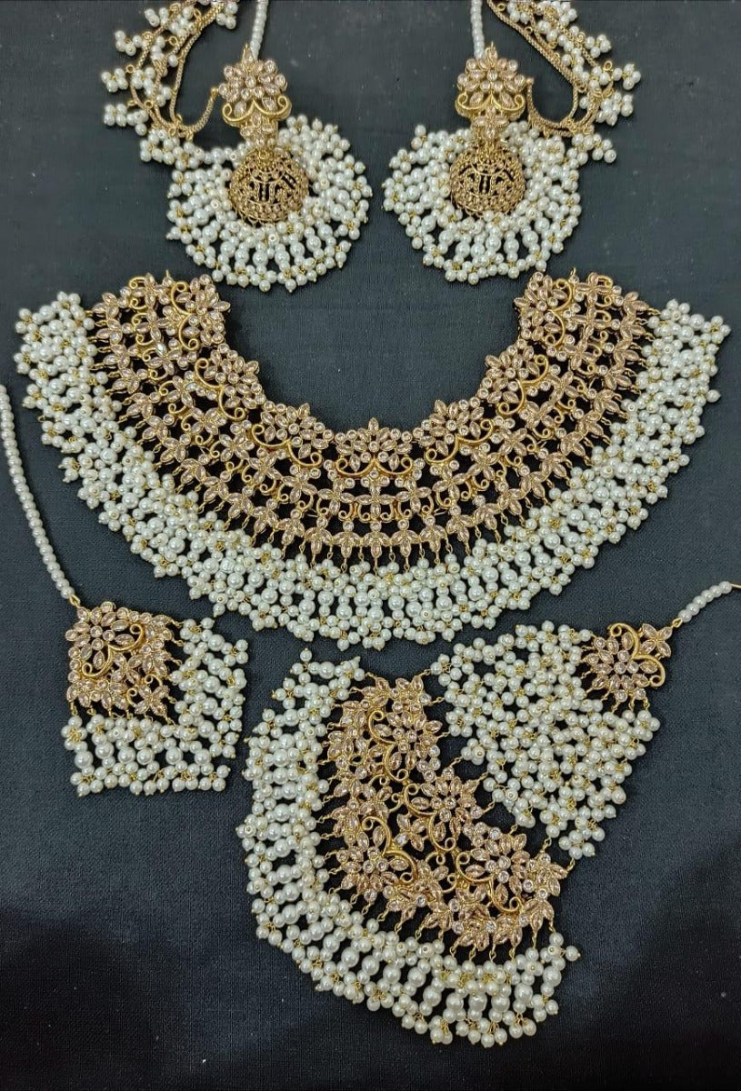 White color Bridal Jewelries