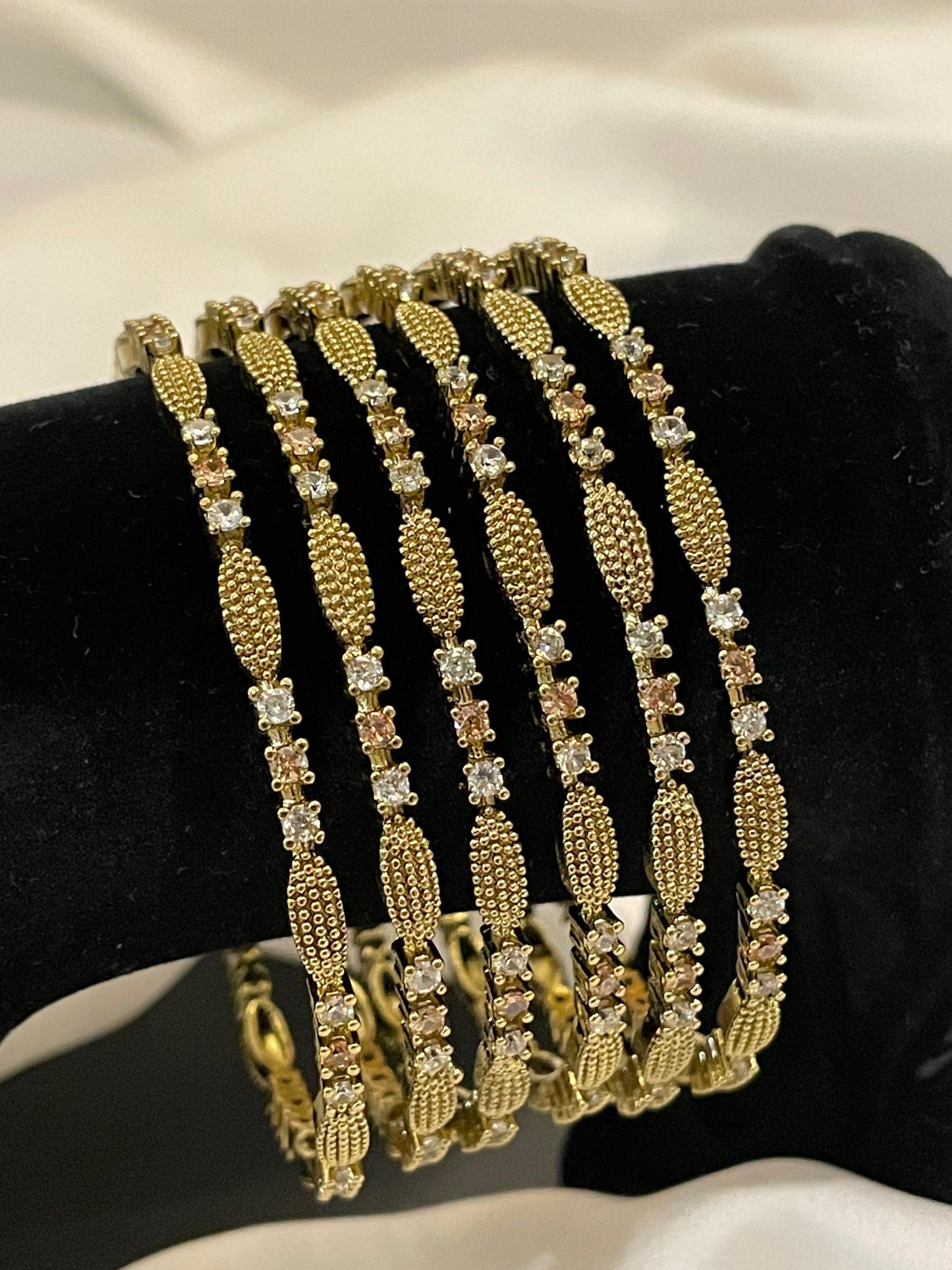 Antique Zircon Bangles 