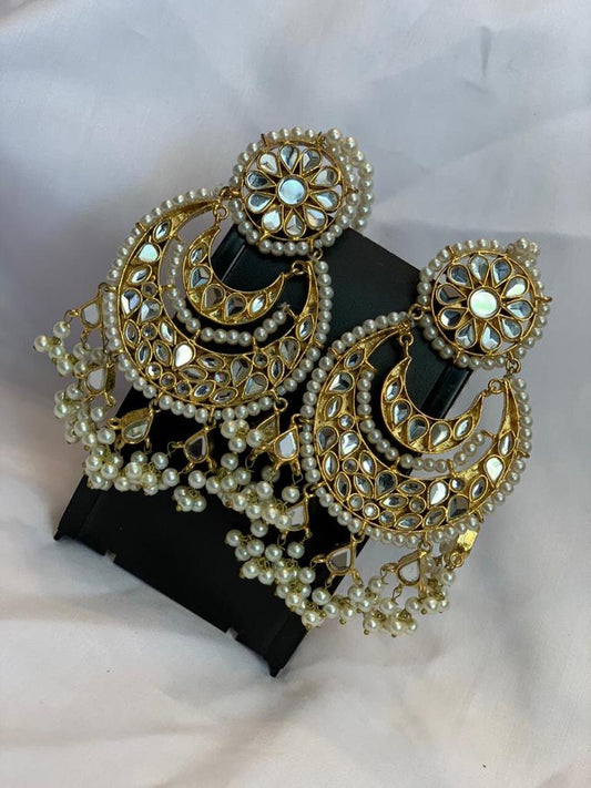 Big Kundan Earrings