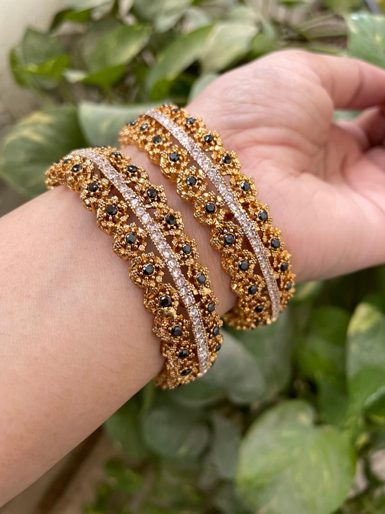 Black Bangles Set for Bride