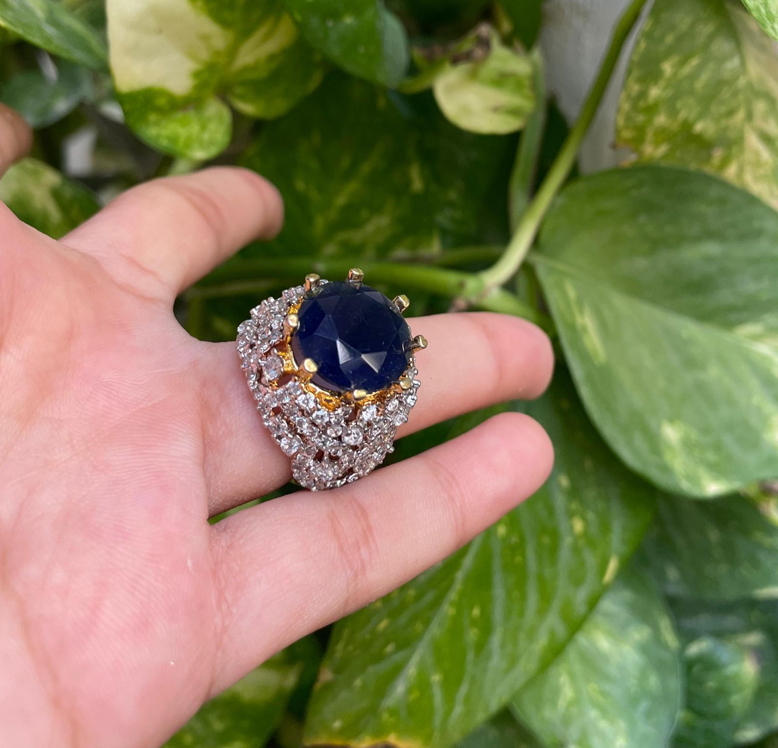 Zircon Stone Ring Design for Female