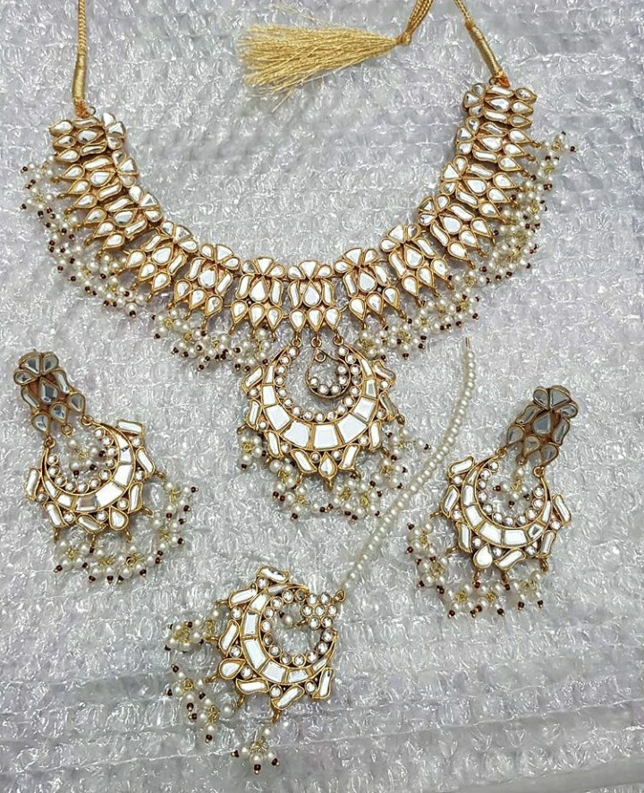 Bridal Necklace with Tikka Set