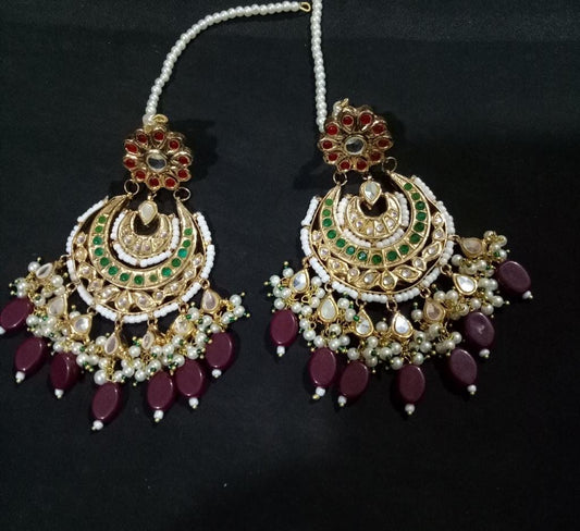 Buy Kundan Sahara Earrings Pakistan