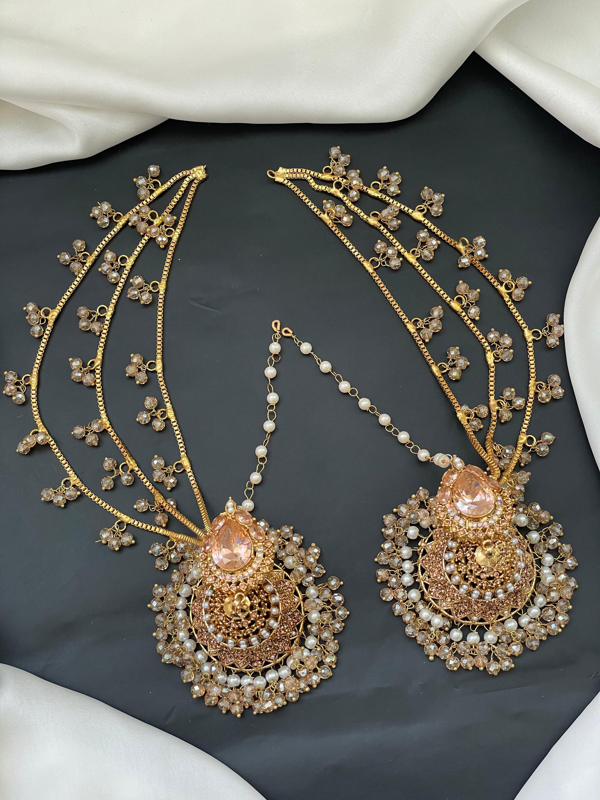 Champagne Designer Earrings